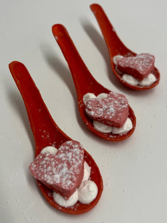 Raspberry Marshmallow, White Chocolate Mousse